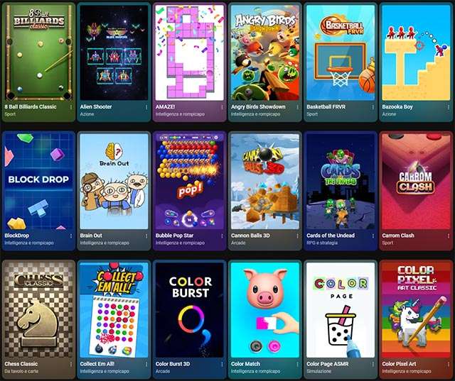 I giochi della collezione YouTube Playables