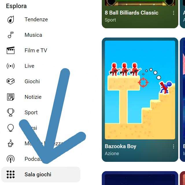 Come accedere ai giochi di YouTube Playables