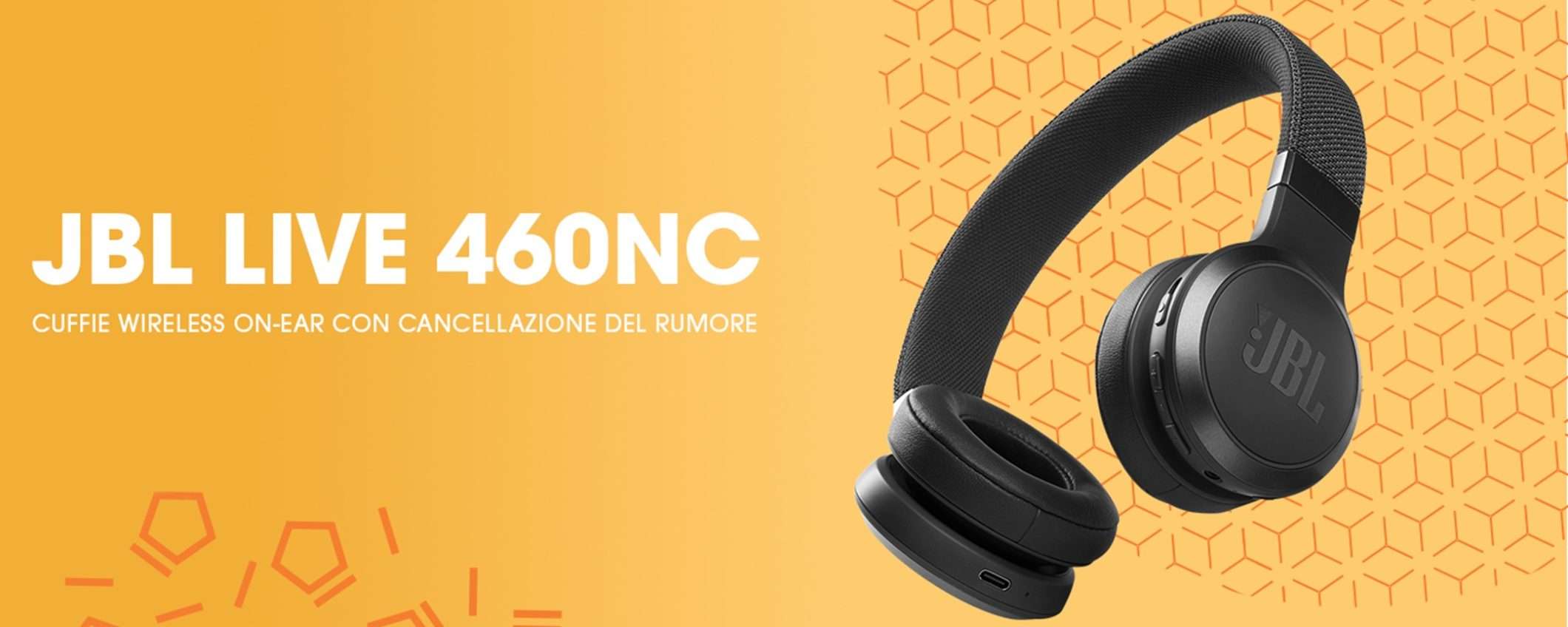 Cuffie JBL LIVE 460NC: meraviglioso sconto del 40% su Amazon