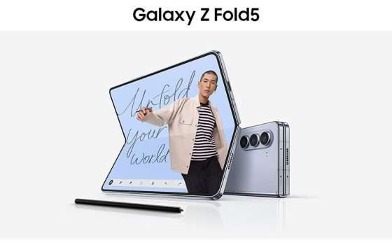 Samsung Galaxy Z Fold5: la versione con 12/256GB scontata di ben 600€ su Amazon