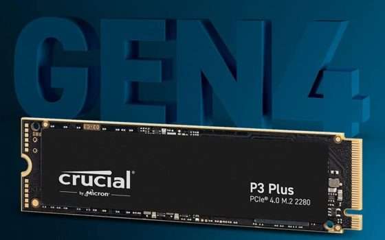 SSD Crucial P3 Plus da 1TB: il prezzo su Amazon raggiunge un minimo storico pazzesco!