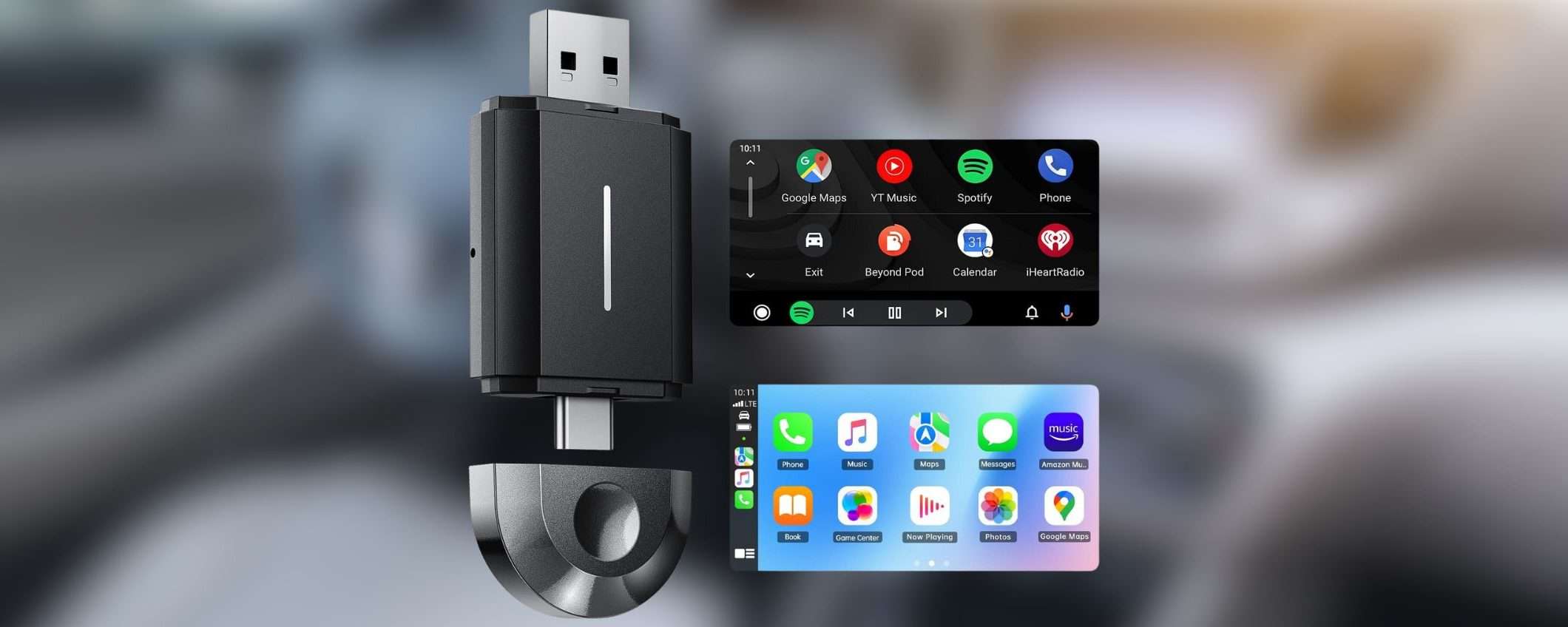 CarPlay e Android Auto wireless con questo ADATTATORE in sconto (-29%)