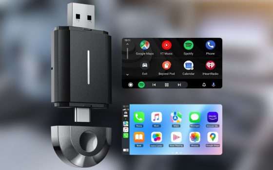 CarPlay e Android Auto wireless con questo ADATTATORE in sconto (-29%)