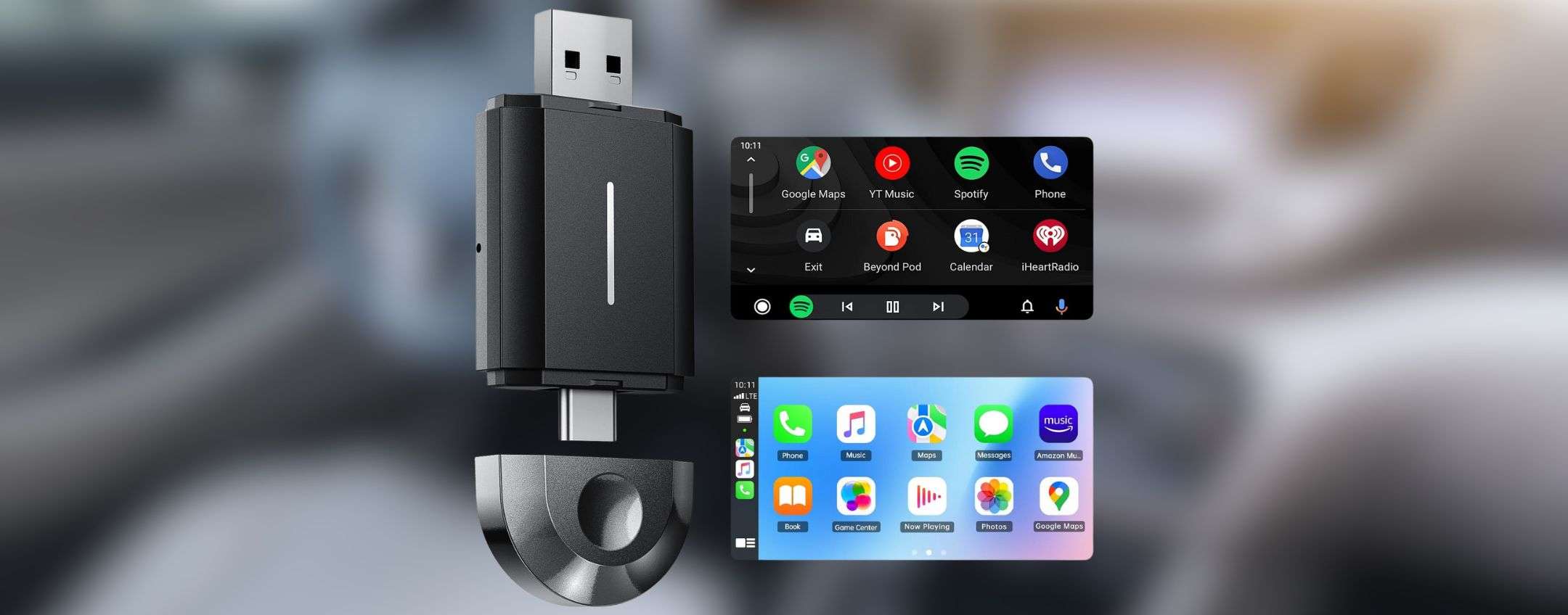 CarPlay e Android Auto wireless con questo ADATTATORE in sconto (-29%)