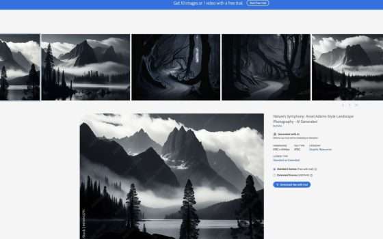 Adobe nella bufera per vendita di foto AI in stile Ansel Adams