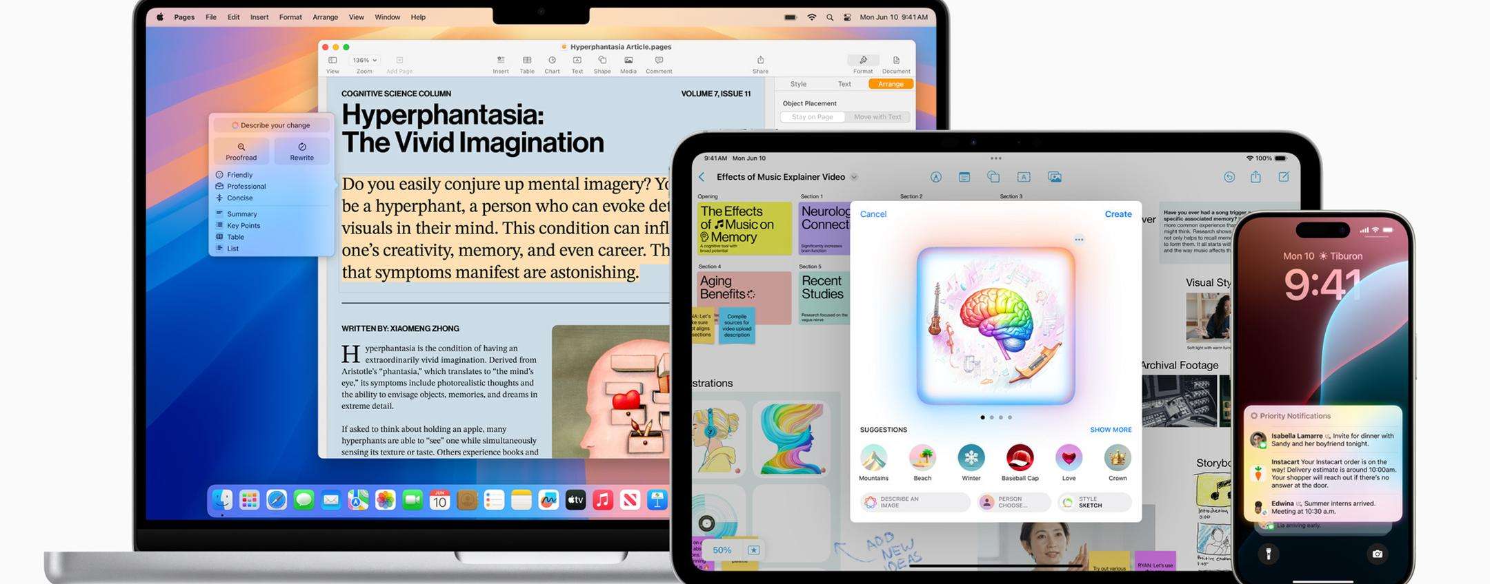 Apple Intelligence: IA per iPhone, iPad e Mac