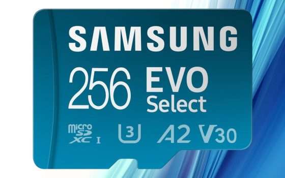 Velocissima microSD Samsung 256GB in sconto su Amazon (-13%)