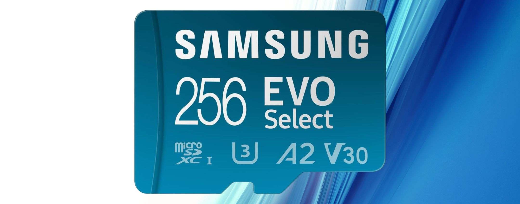 Velocissima microSD Samsung 256GB in sconto su Amazon (-13%)