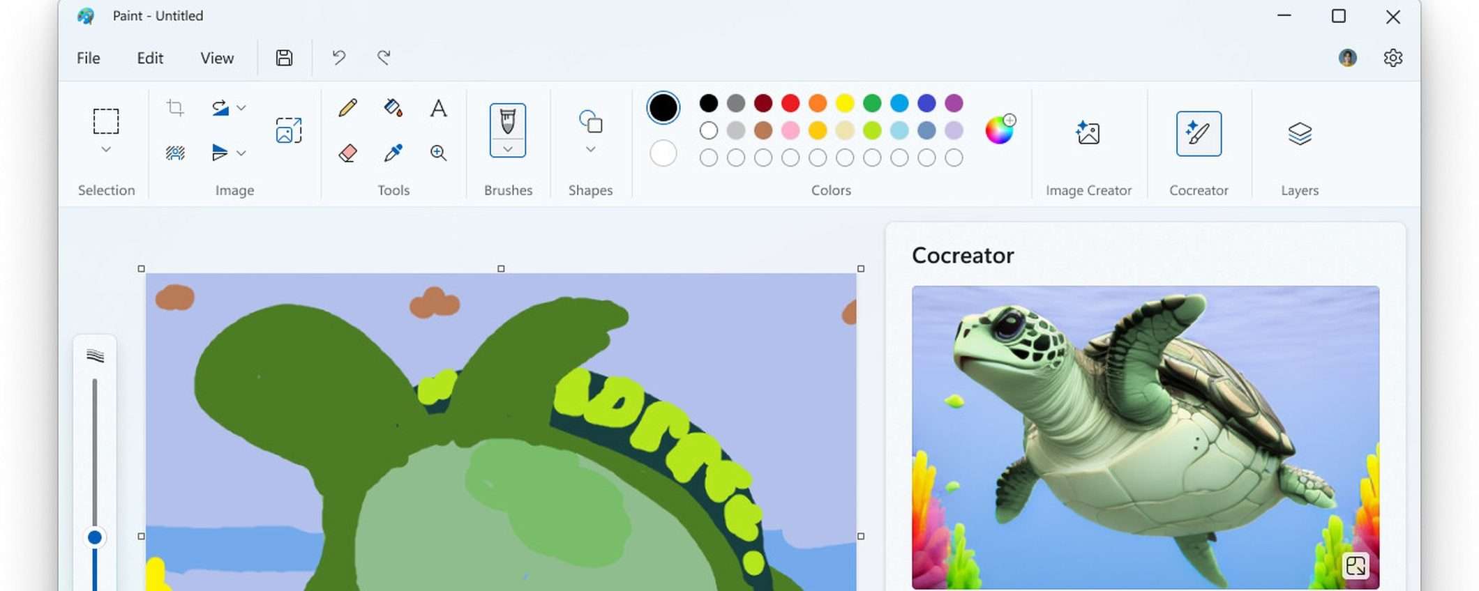 Microsoft Paint: Cocreator solo su Copilot+ PC