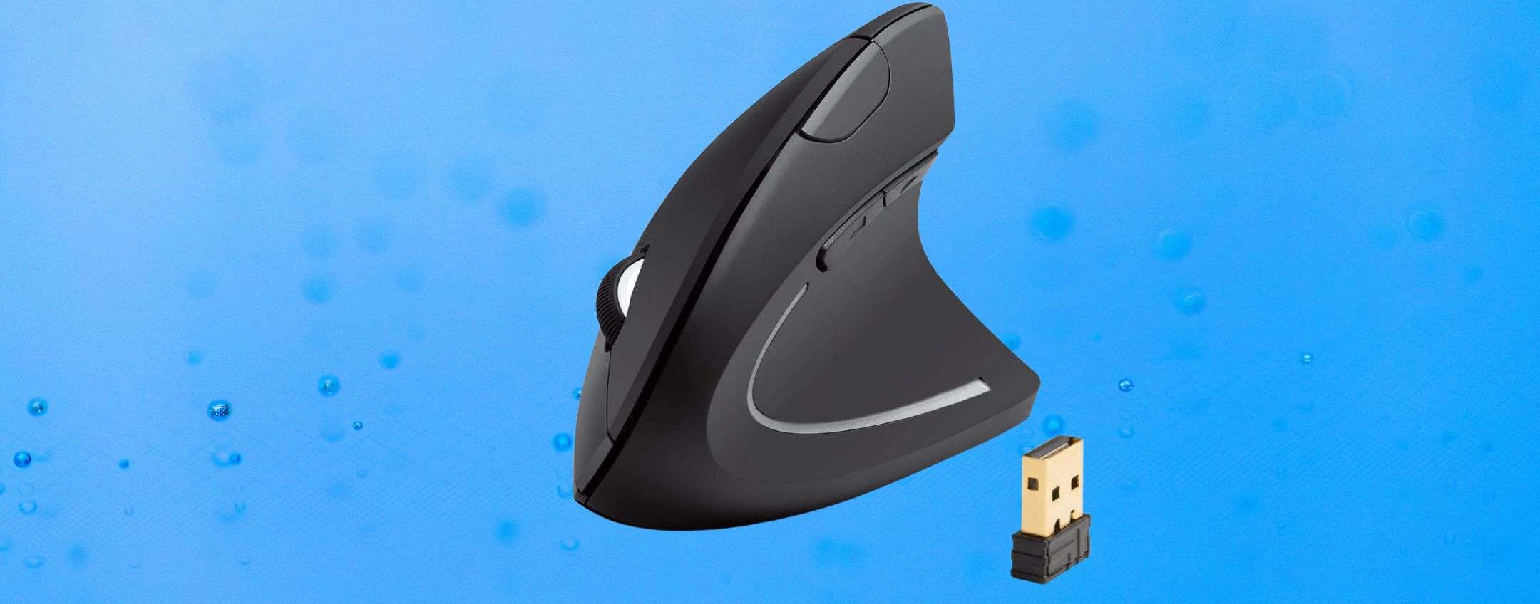 Mouse verticale wireless a 15,99€: il doppio sconto Amazon è un’occasione