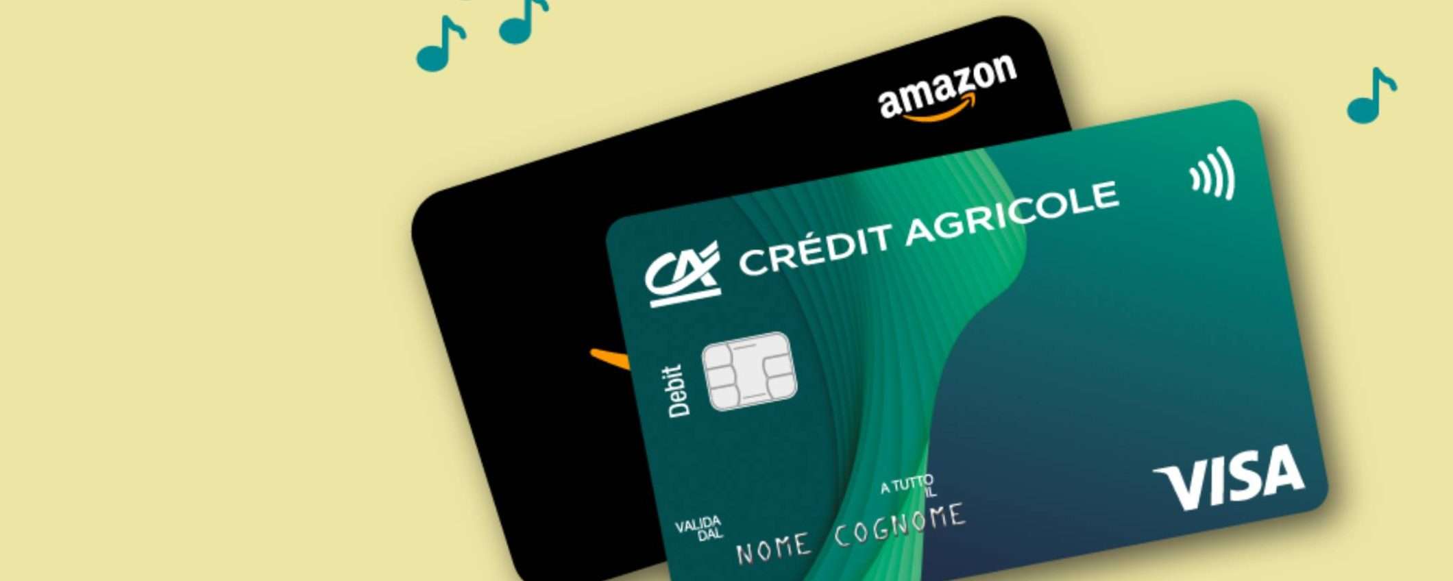 Conto online di Crédit Agricole a canone zero e richiedi subito la tua carta di credito