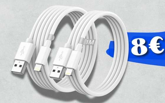 2 cavi USB C - Lightning certificati MFi dalla qualità PAZZESCA (8€)