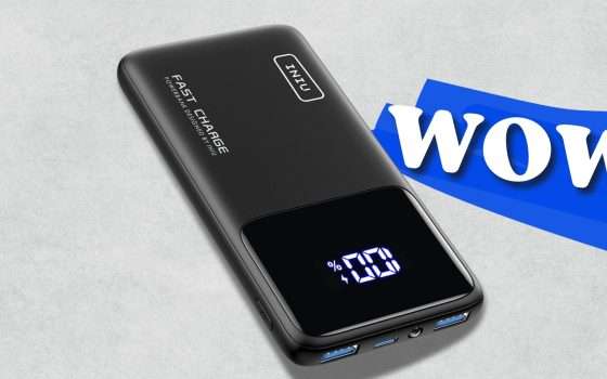 Power Bank 10000mAh ultra SLIM e ricarica RAPIDA (17€)