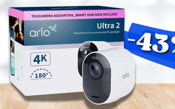 ARLO ULTRA 2, telecamera aggiuntiva senza fili e di QUALITÀ (-43%)