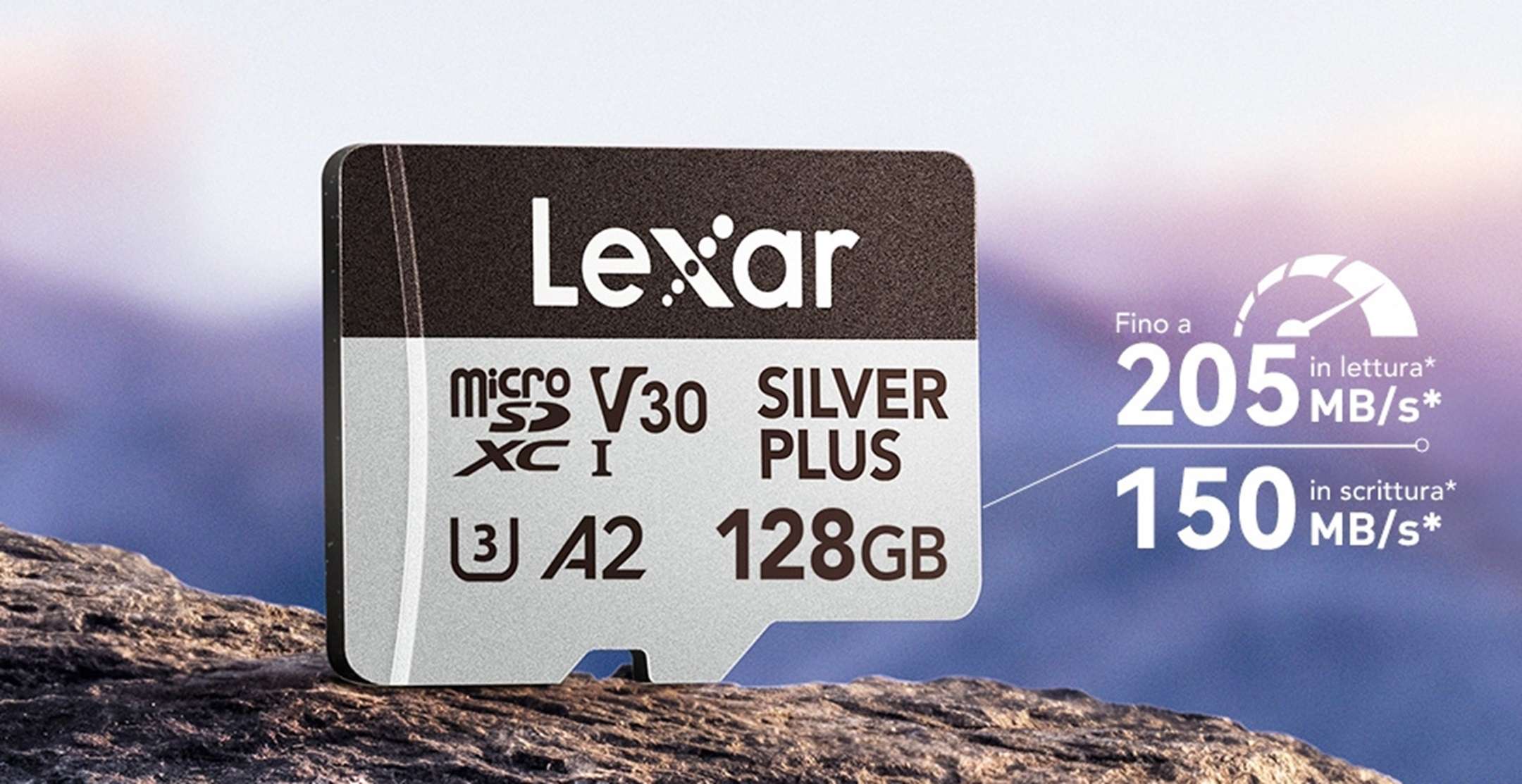 Scheda Micro SD Lexar Silver Plus da 128GB a soli 18€ su Amazon