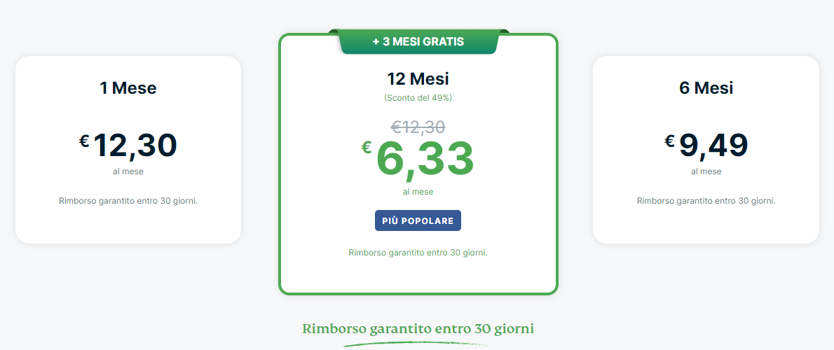 Tre mesi gratis