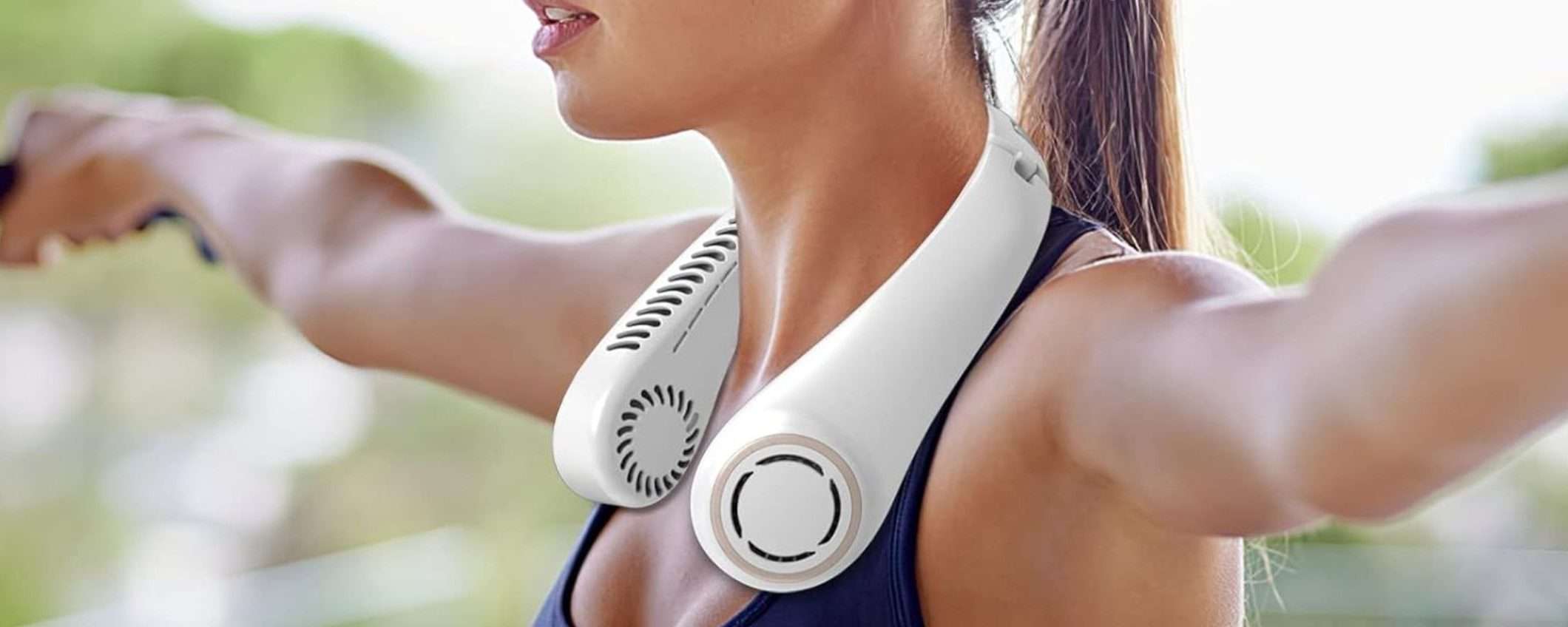 Freschezza immediata con il ventilatore da collo a 11 euro: doppio sconto Amazon