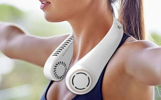 Freschezza immediata con il ventilatore da collo a 11 euro: doppio sconto Amazon