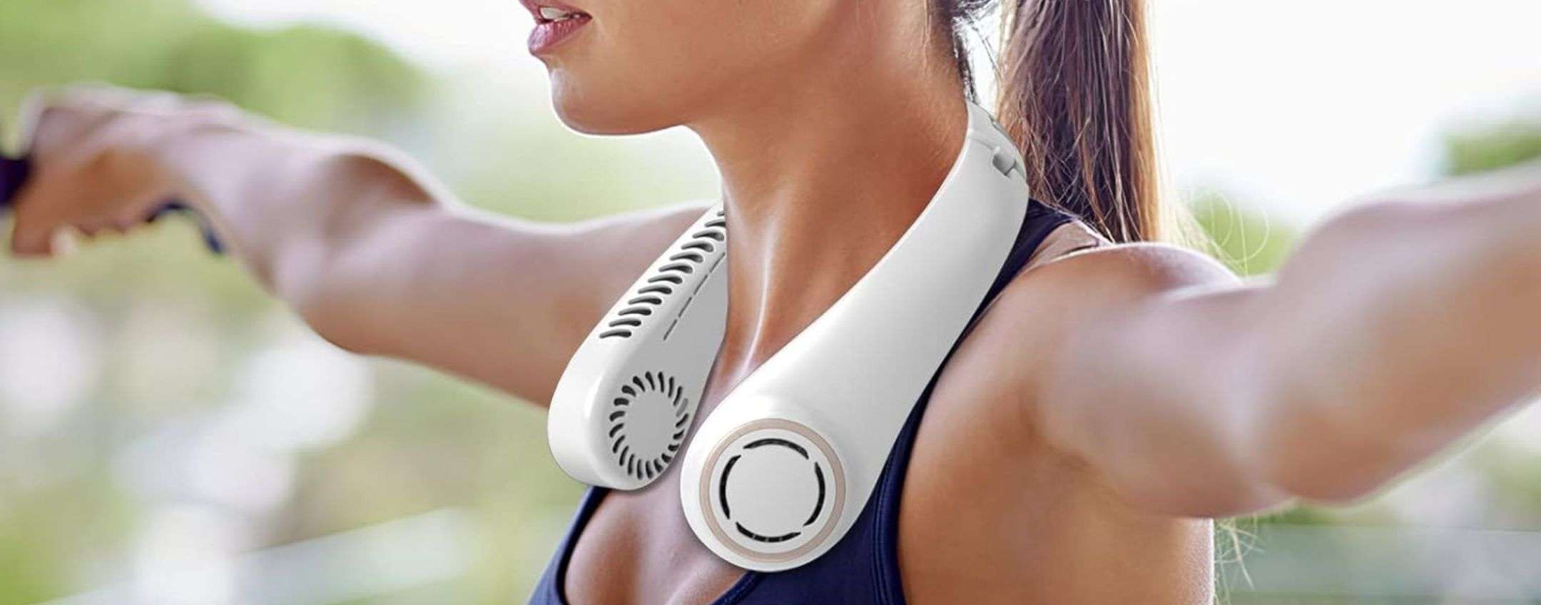 Freschezza immediata con il ventilatore da collo a 11 euro: doppio sconto Amazon