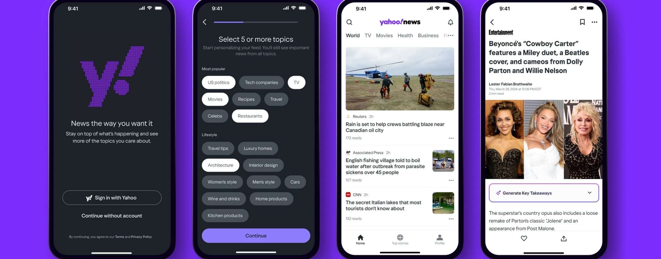 Yahoo aggiunge più IA a Mail e News