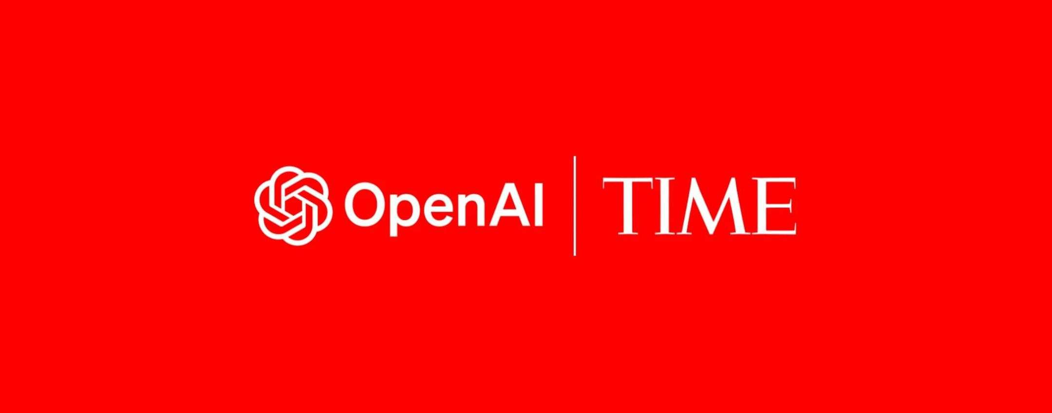 OpenAI firma accordo sui contenuti con TIME