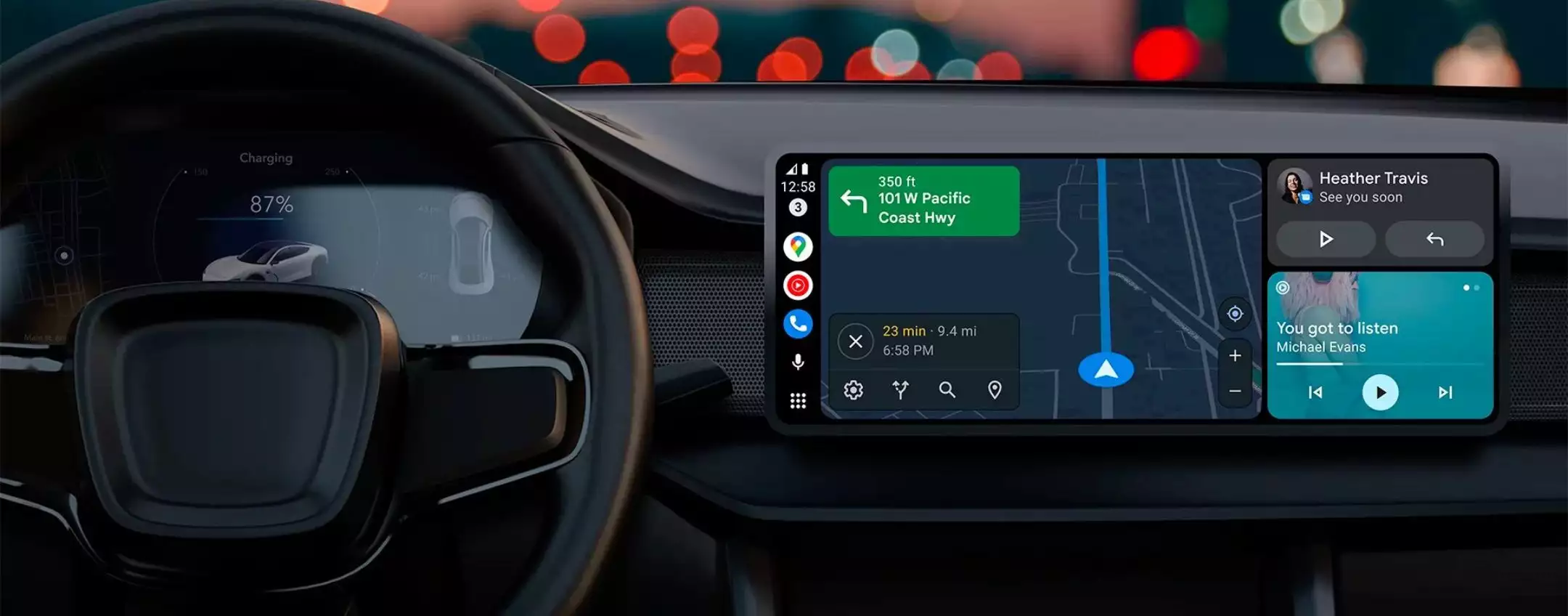 Android Auto 12.2 rinnova il design delle icone