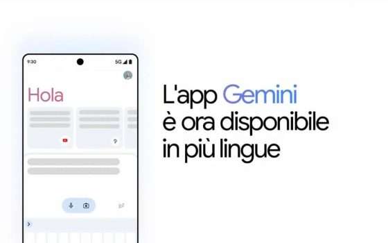 L'app Gemini per Android e iOS arriva anche in Italia