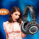 Cuffie Audio-Technica M50x: SUPER sconto del 15% su Amazon