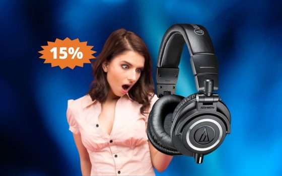 Cuffie Audio-Technica M50x: SUPER sconto del 15% su Amazon