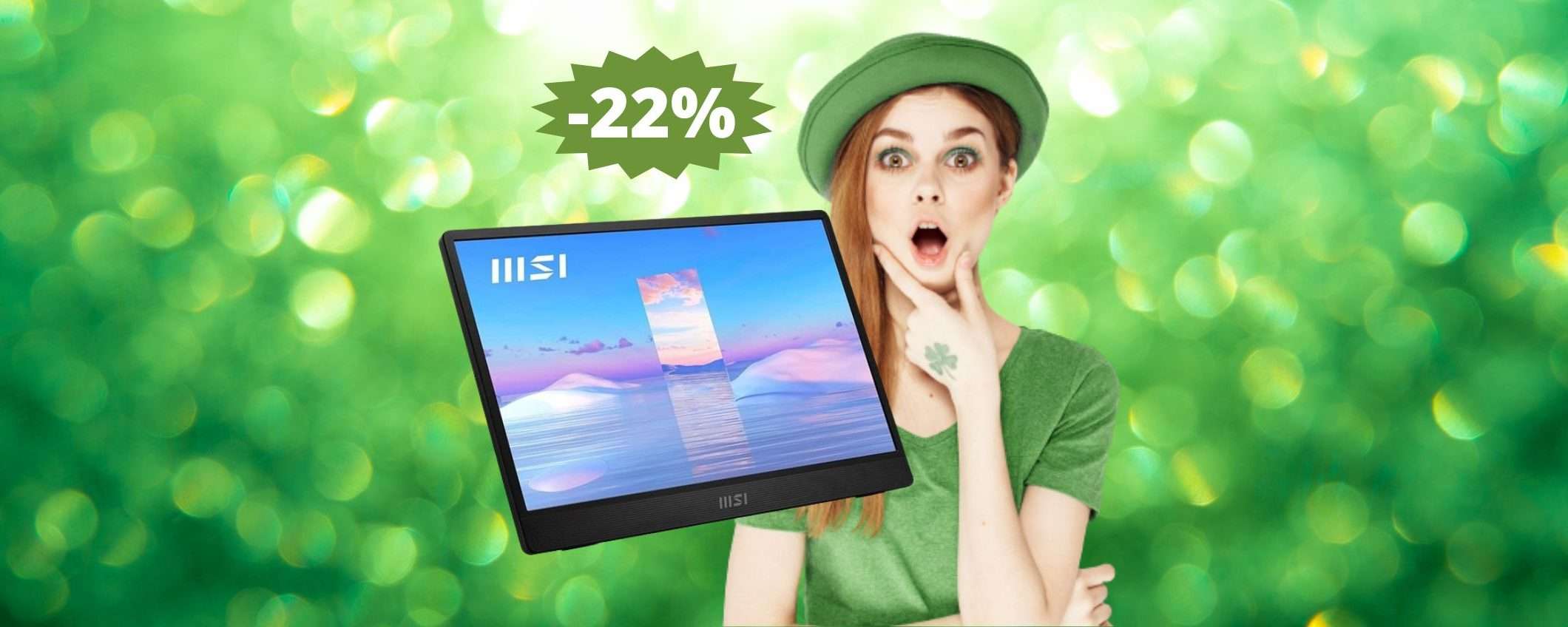 Monitor esterno MSI PRO MP161: la soluzione DEFINITVA (-22%)