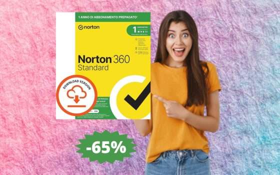 Norton 360 Standard 2024: prezzo BOMBA su Amazon (-65%)