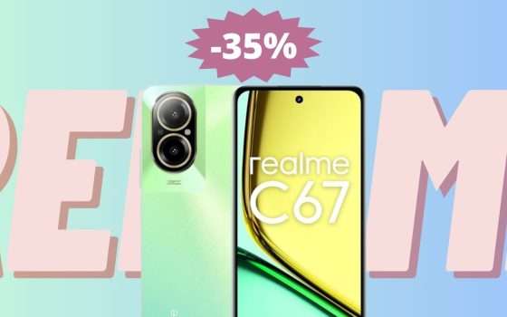 Realme C67: bello, affidabile e in MEGA sconto del 35%