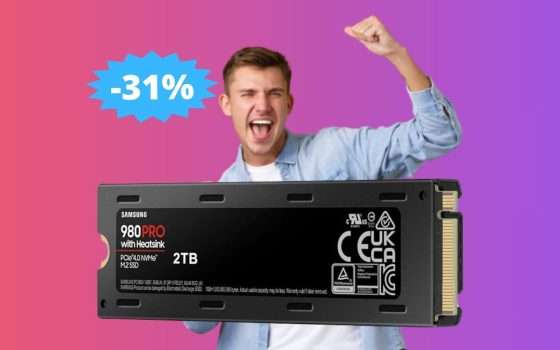 SSD Samsung 980 PRO da 2TB: POTENZA in MEGA sconto (-31%)