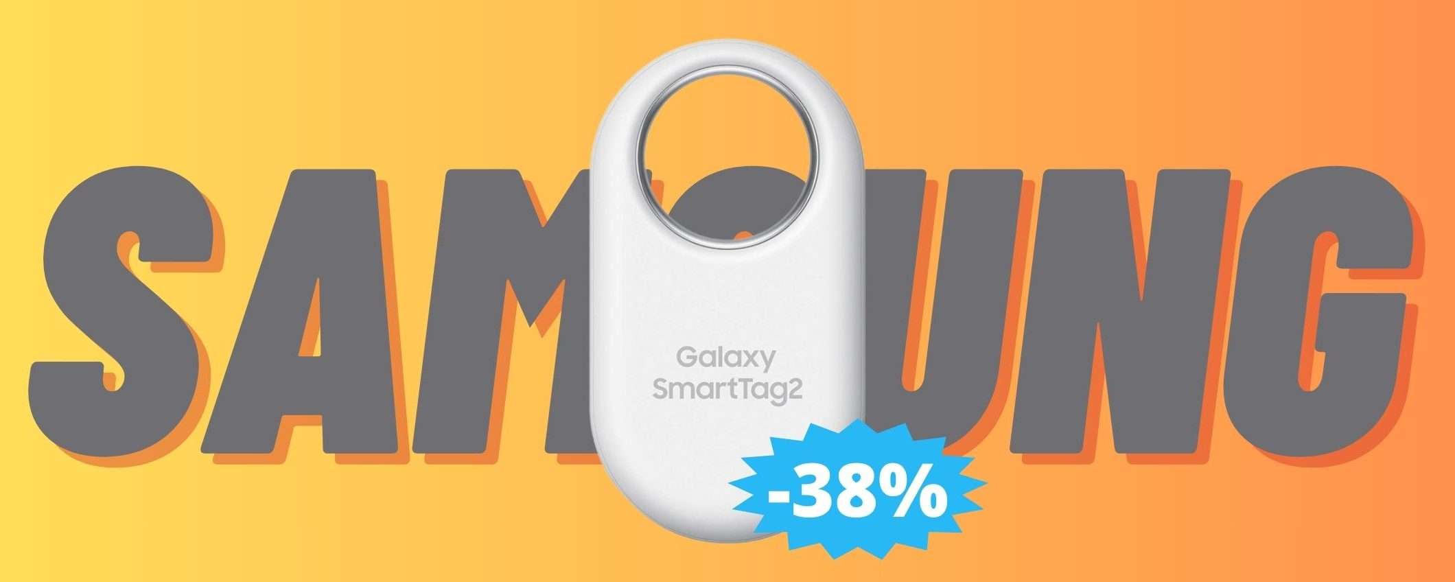 Samsung Galaxy SmartTag2: sconto EPICO del 38% su Amazon