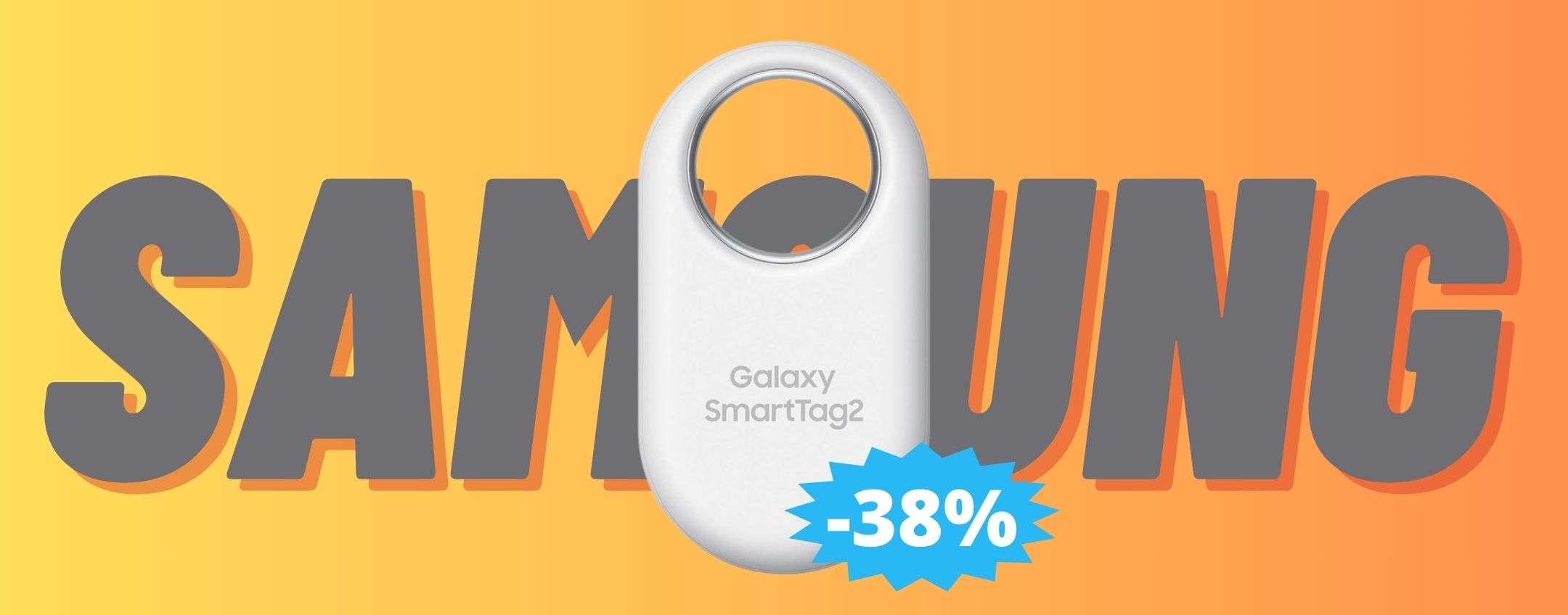 Samsung Galaxy SmartTag2: sconto EPICO del 38% su Amazon