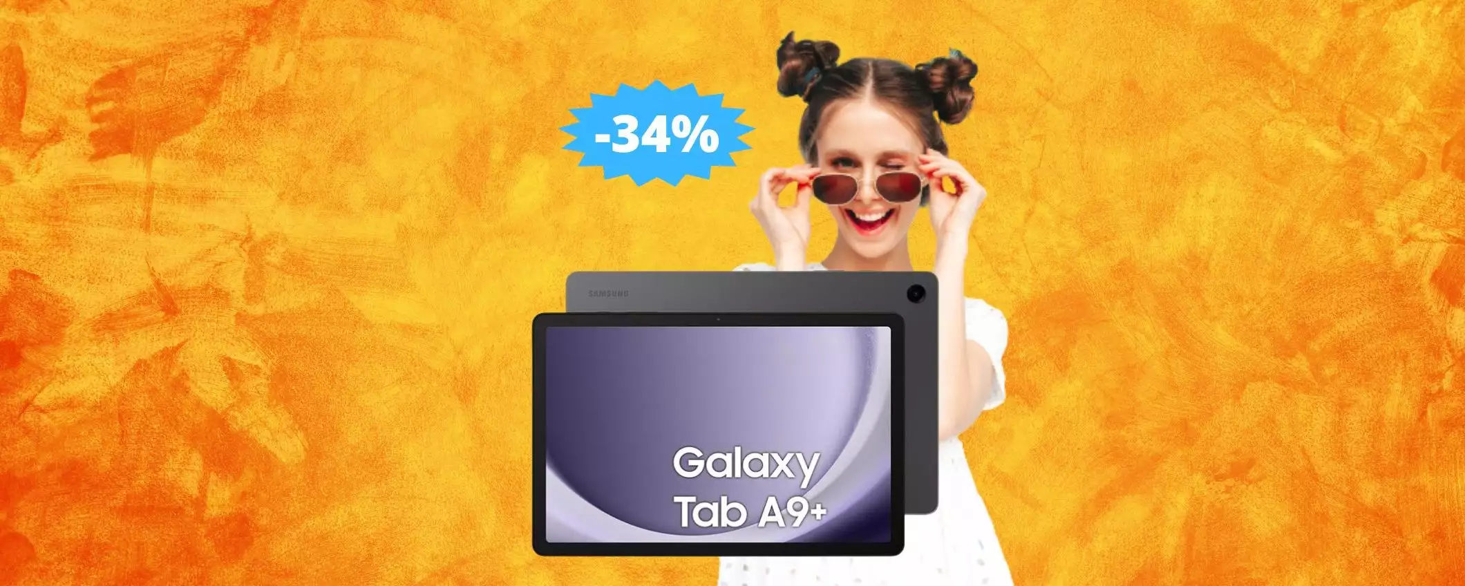 Samsung Galaxy Tab A9+: un AFFARE da non perdere (-34%)