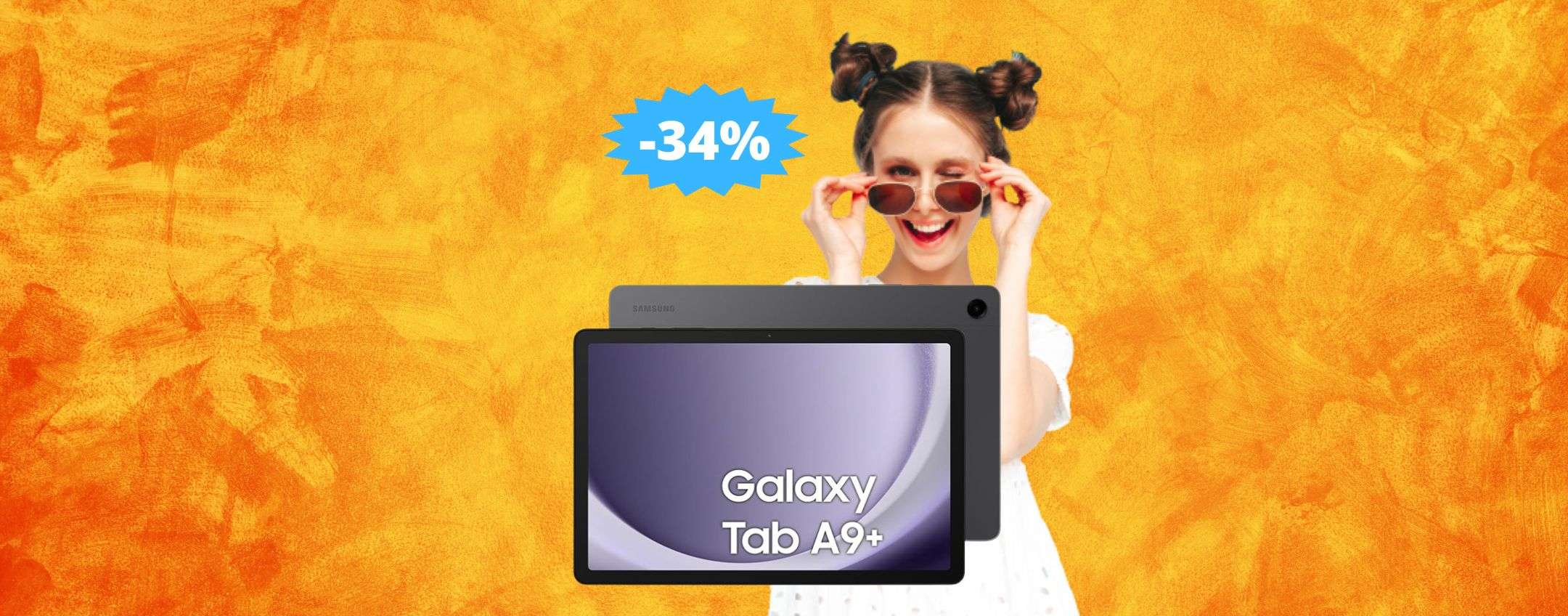 Samsung Galaxy Tab A9+: un AFFARE da non perdere (-34%)