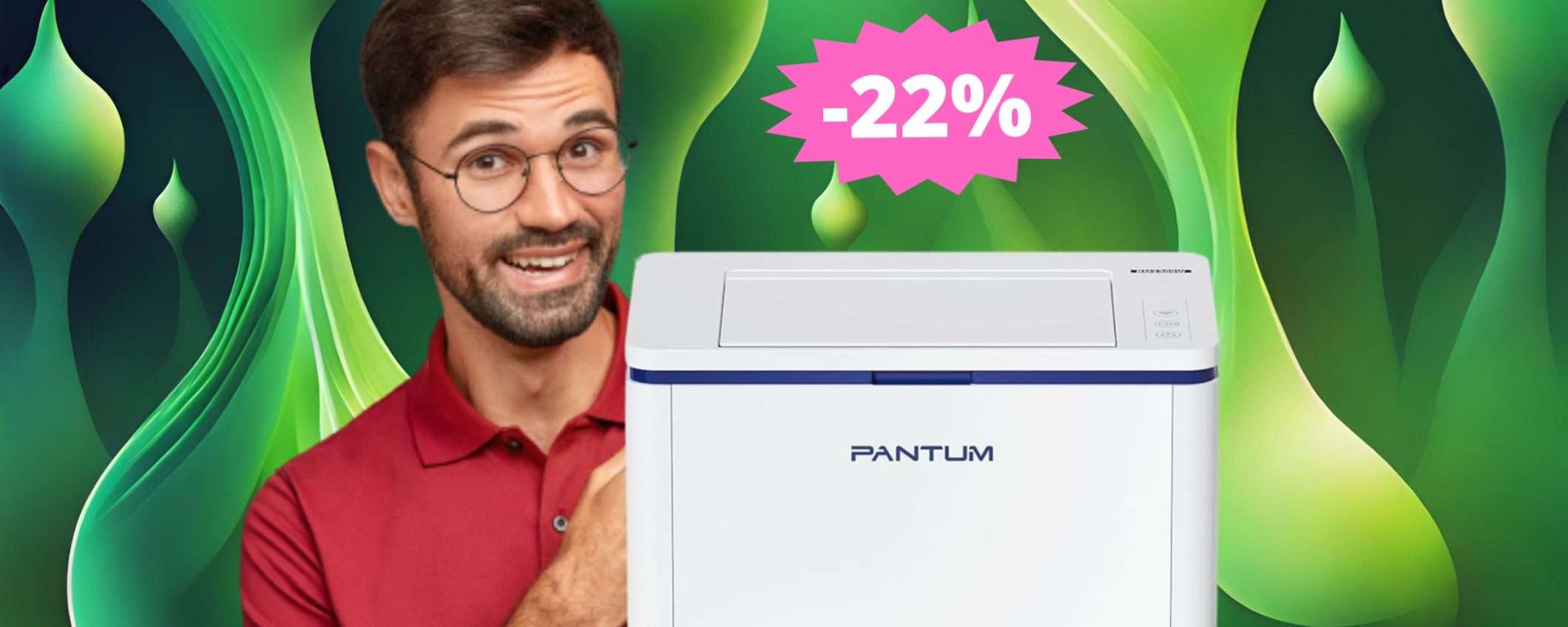 Stampante laser PANTUM: un AFFARE da non perdere (-22%)