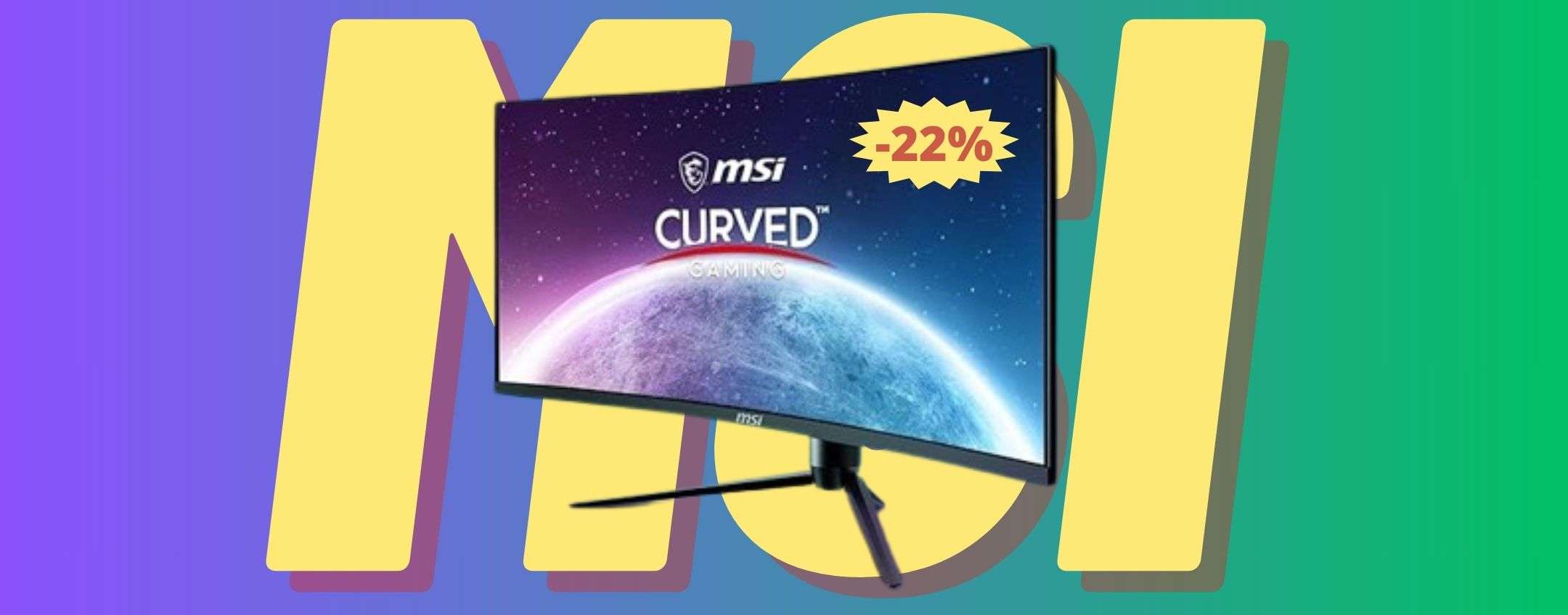 Monitor da gaming MSI Optix: OLTRE 100 euro di sconto (-22%)