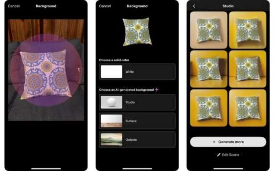 eBay lancia strumento AI per modificare gli sfondi delle foto
