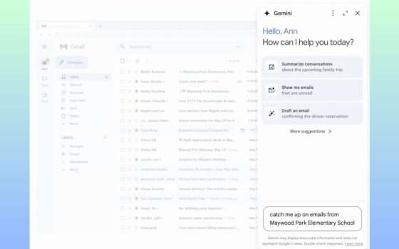Gemini nel pannello laterale di Gmail è in fase di roll-out