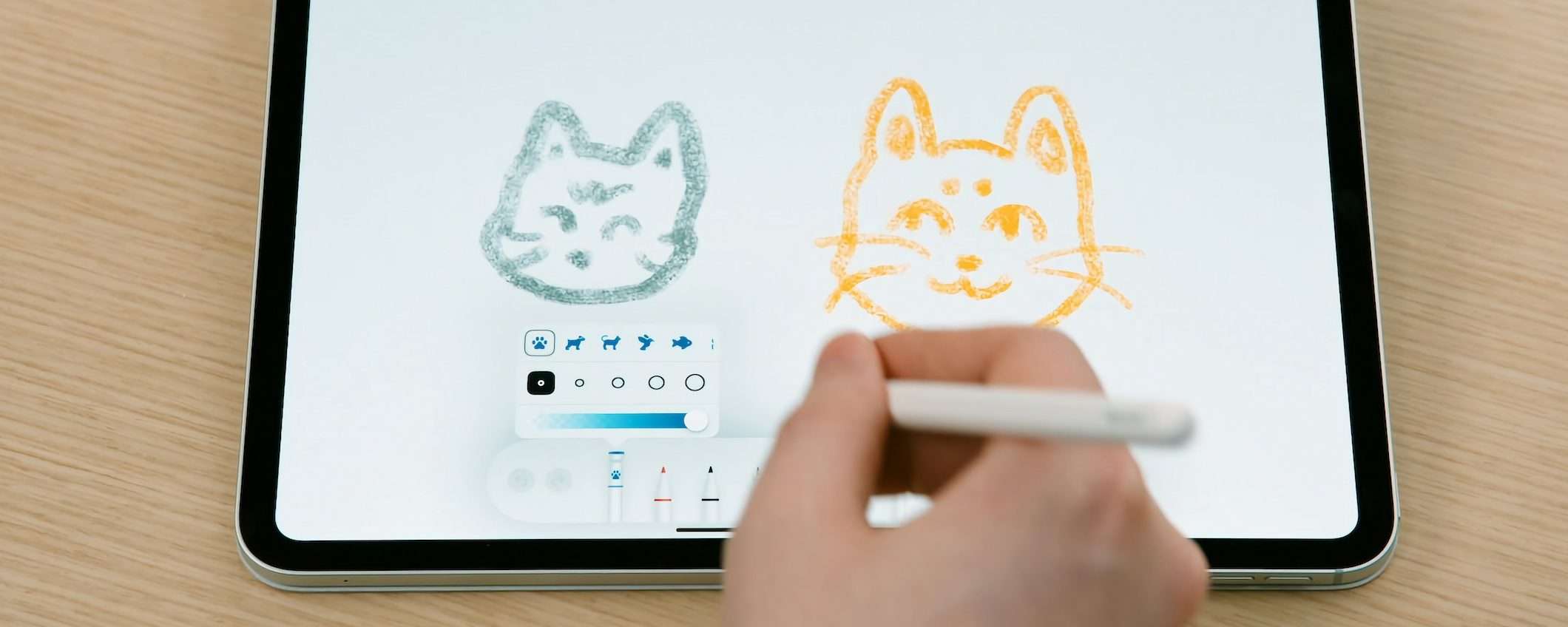 iPadOS 18: strumenti di disegno personalizzati per Apple Pencil