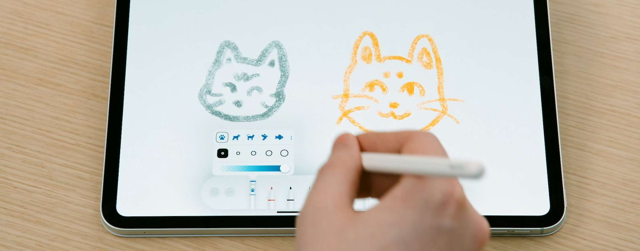 iPadOS 18: strumenti di disegno personalizzati per Apple Pencil