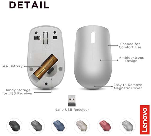 Le caratteristiche del mouse wireless Lenovo 530