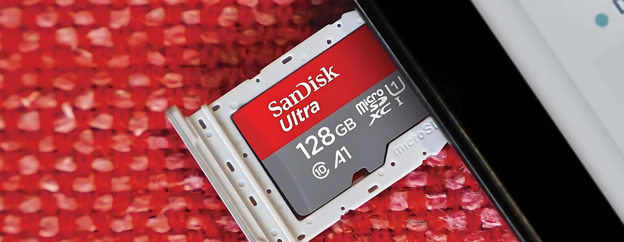 MicroSD SanDisk 128GB al 48% di SCONTO su Amazon