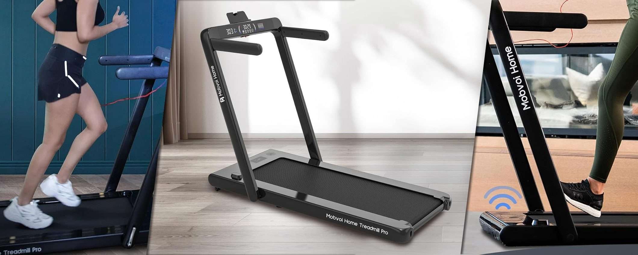 Tapis roulant pieghevole con BT a -100€: è Treadmill Pro