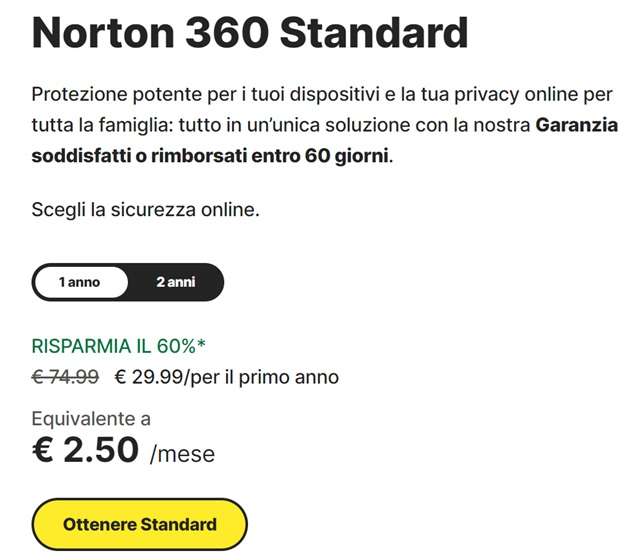 norton 360 standard