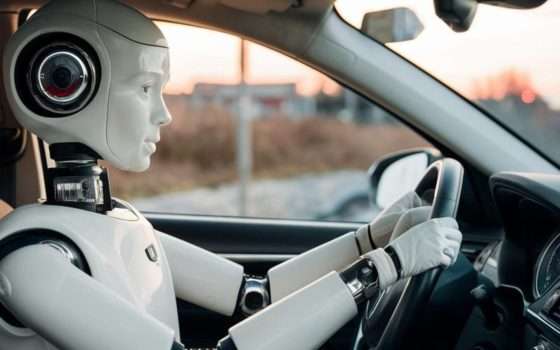 Questo robot umanoide può guidare le auto, più o meno