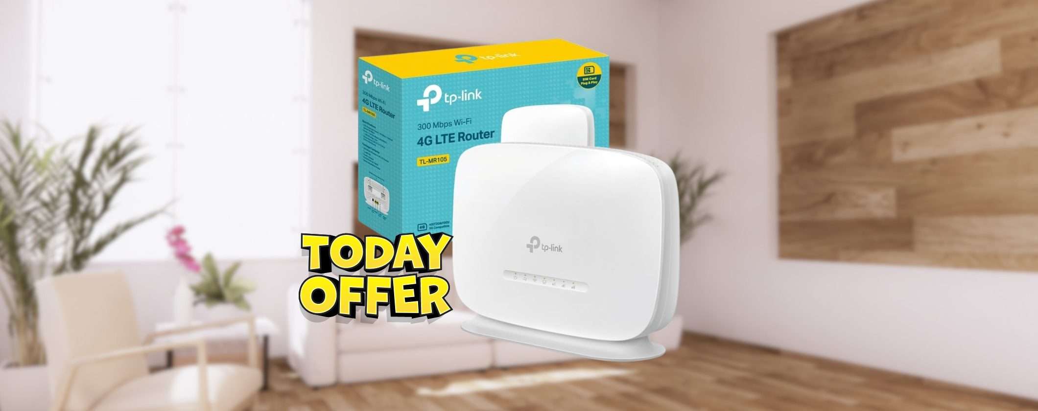 Router 4G TP-Link a 44€: connessione stabile e veloce ovunque