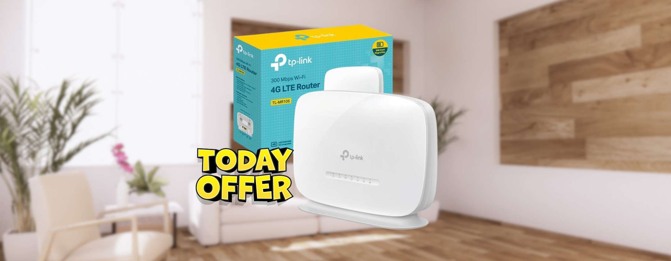 Router 4G TP-Link a 44€: connessione stabile e veloce ovunque